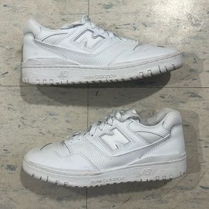 New Balance 550 Triple White, Size Ten